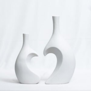 Heart Loop Ceramic Vase | Minimalist Nordic Tabletop Ceramic Decor