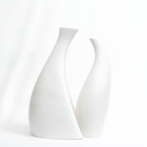 Curved Abstract Flower Vase | Sleek Modern Decor