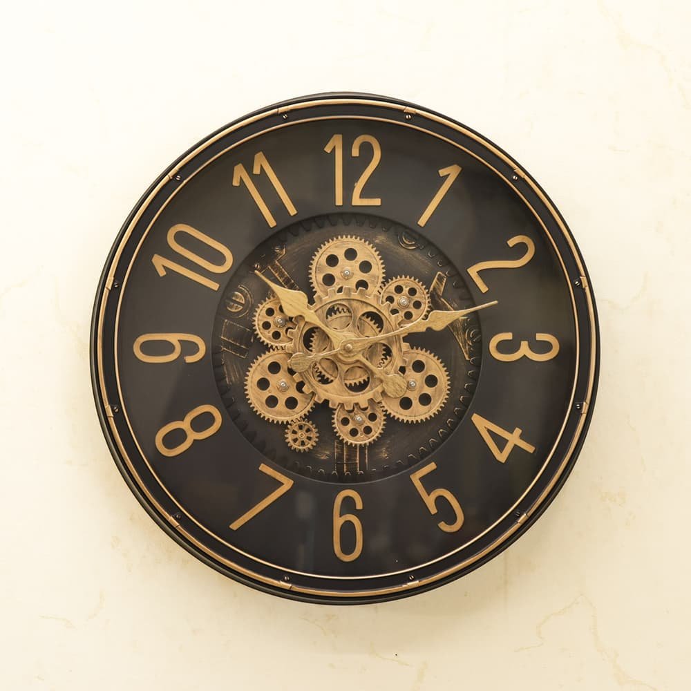 Legacy Bronze Motion Gear Wall Clock | Burnished Bronze Industrial Timepiece - Image 4