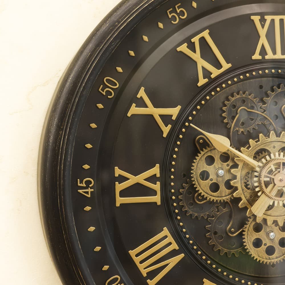Classic Roman Numeral Pocket Watch Clock | Dark Bronze Industrial Masterpiece - Image 2