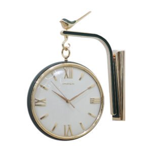 Gilded Bird Bracket Hanging Clock | Classic Roman Numeral Timepiece
