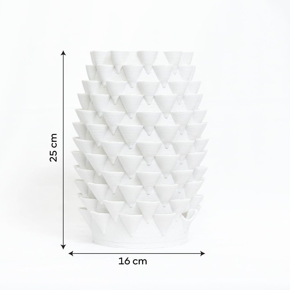 Parametric Pinecone Texture Decorative Vase | Modern 3D-Printed Tactile Home Decor - Image 5