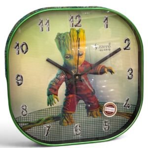 Baby Groot Cartoon Wall Clock
