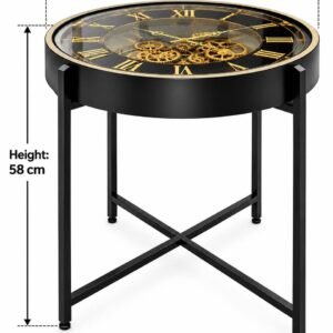 Vintage Black & Gold Steampunk Wall Clock